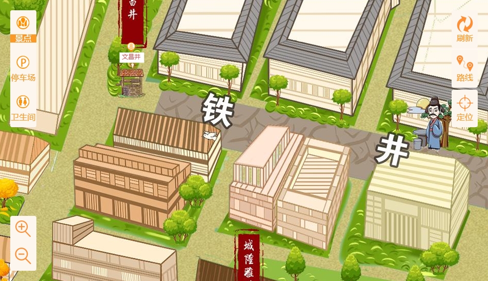 周矶办事处智慧景区：手绘地图与语音导览的完美融合